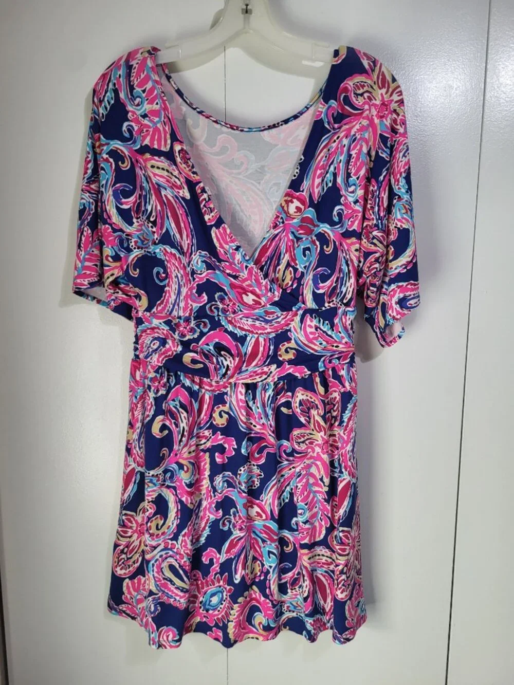 Lilly Pulitzer Women's SZ M Parigi Boat Neck Romper Multi Flitting About - Picture 2 of 10